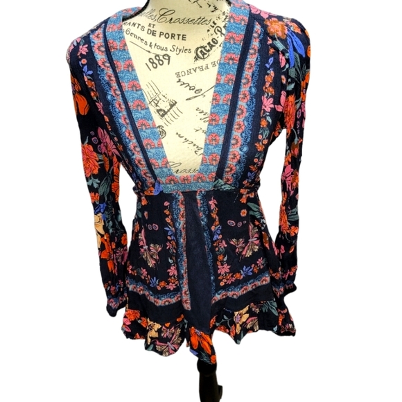 FREE People Violet Hill Floral Print Tunic NWT - Picture 1 of 2